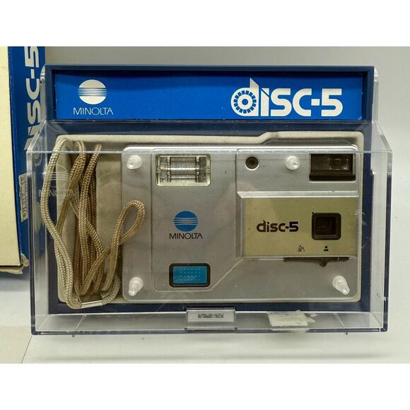 VINTAGE Minolta Disc-5 Camera‎ in Original Box Untested See Notes - Picture 2 of 7